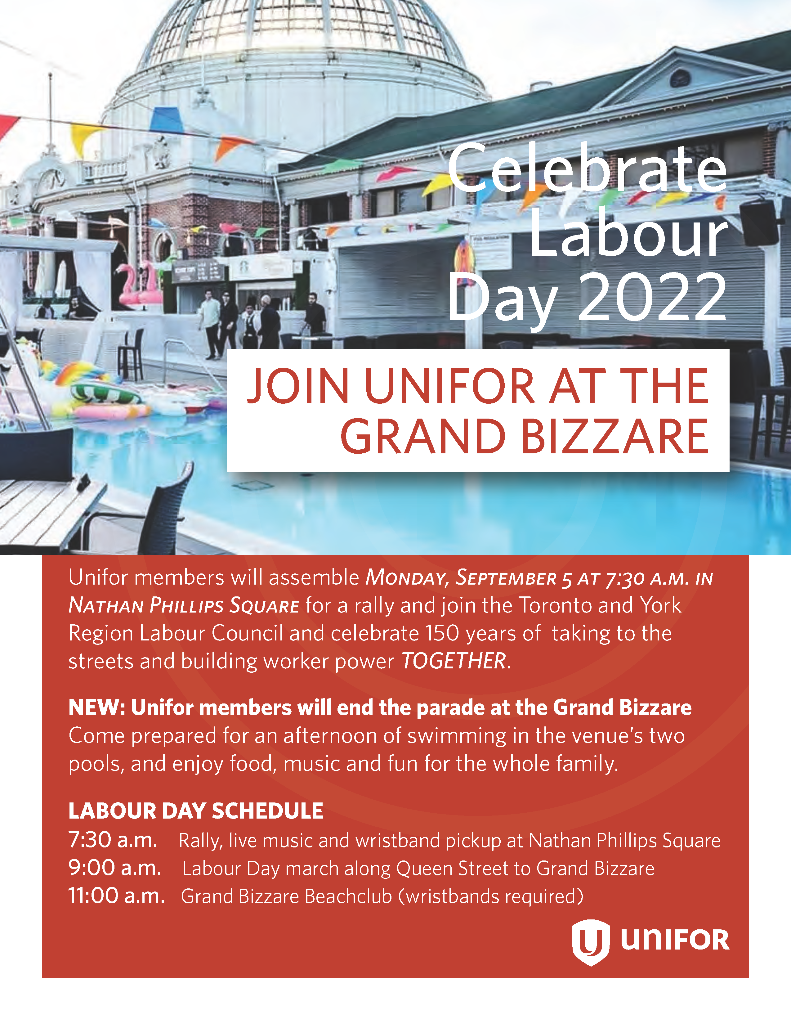 Toronto Labour Day 2022 Unifor